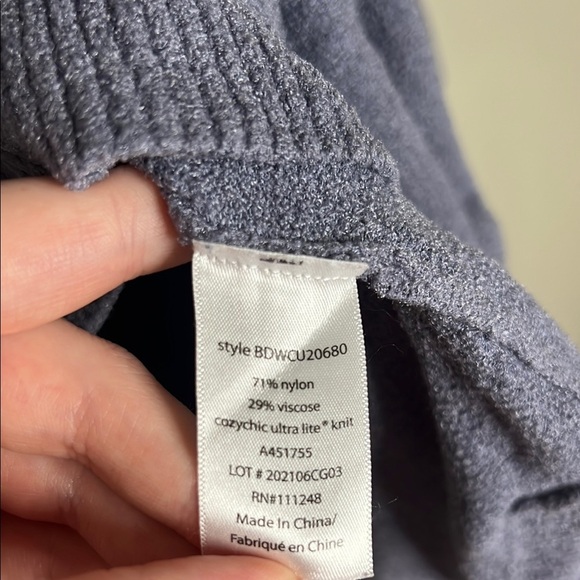 Barefoot Dreams Cozy Chic Ultra Lite Womens Medium Blue - Picture 5 of 7